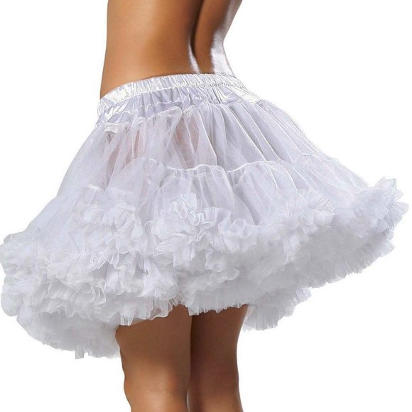 Black Tulle Petticoat Cosplay Roleplay Tutu Costume Accessory OS - Picture 5 of 6